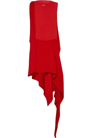 Salvatore Ferragamo Asymmetric-design silk dress