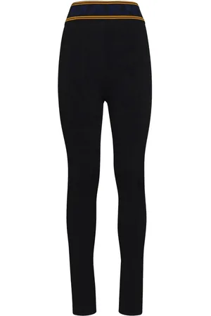 Marni High-waisted logo-waistband leggings