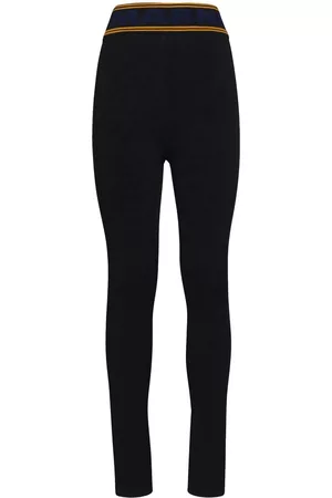 Marni High-waisted logo-waistband leggings
