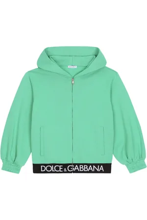 Dolce & Gabbana Logo-underband zip-up hoodie