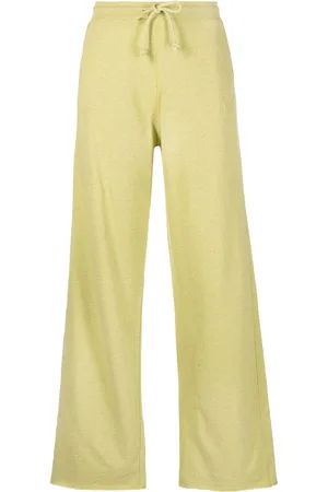 Ganni Organic cotton wide-leg track pants