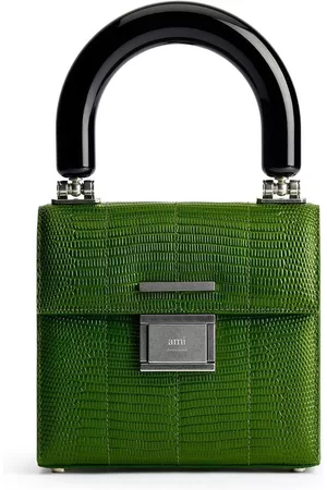 Accordeon python embossed top handle bag - AMI Paris - Women