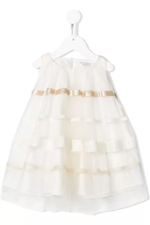 Brunello Cucinelli Sequin-embellished tulle dress