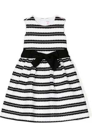 Il gufo Geometric-pattern stretch-cotton dress
