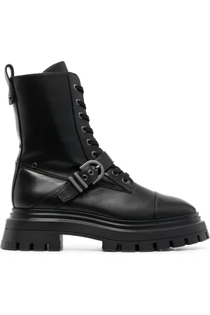 Stuart Weitzman Maverick Bedford Moto leather boots