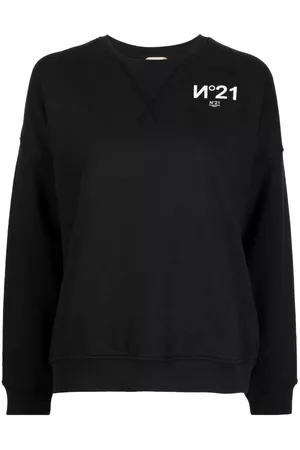 Nº21 Women Sweatshirts - Logo-print cotton sweatshirt