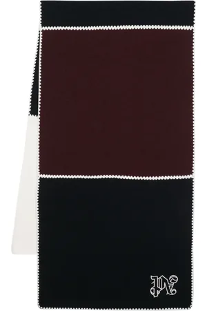Palm Angels Panelled monogram scarf