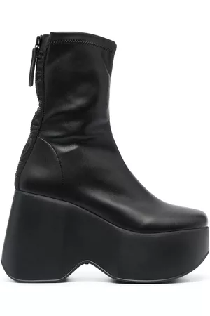 vic matiè Women Boots - Logo-print leather boots