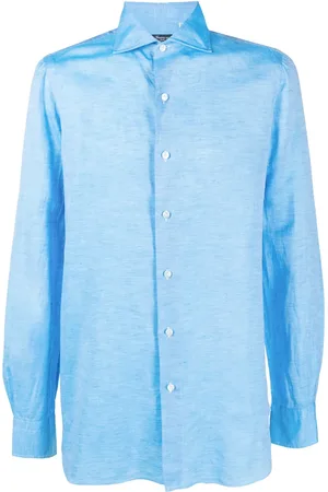 Finamore Button-fastening linen shirt