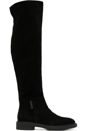 Gianvito Rossi 30mm round-toe leather boots