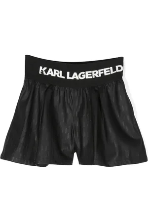 Karl Lagerfeld Logo-embossed elasticated shorts