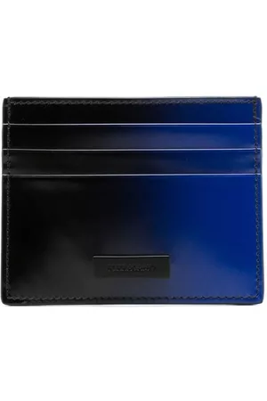 Salvatore Ferragamo Men Wallets - Two-tone design leather cardholder