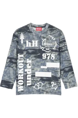 Diesel Distressed-effect long-sleeve T-shirt