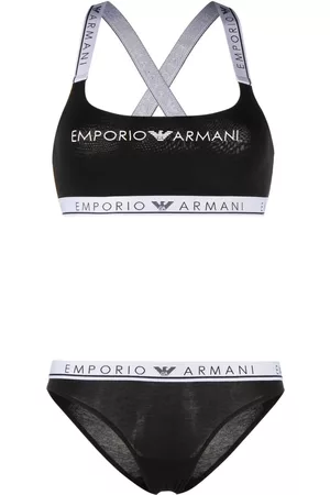 Emporio Armani Women Bras - Logo tape-detail underwear set