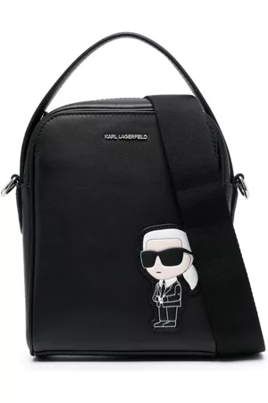 Karl Lagerfeld Women 17 Inch Laptop Bags - Logo-plaque detail tote bag