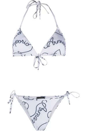 Emporio Armani Women Bikini Sets - Logo-print triangle bikini set