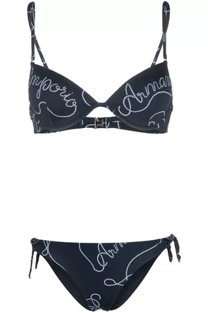 Emporio Armani Women Bikini Sets - Logomania-print bikini set