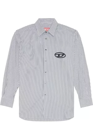 Diesel S-Douber logo-embroidered shirt