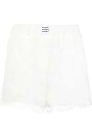 Msgm Lace-panelling short shorts