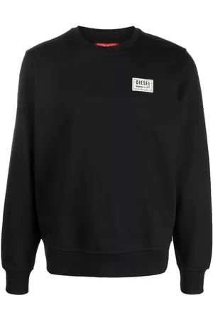 Diesel Men Sweatshirts - Logo-print crew-neck sweatshirt