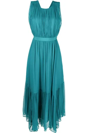 ULLA JOHNSON Sarai pliss?? silk dress