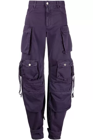 Obey Women's Combat Cargo Pants-Putty Purple - Medicine Hat-The