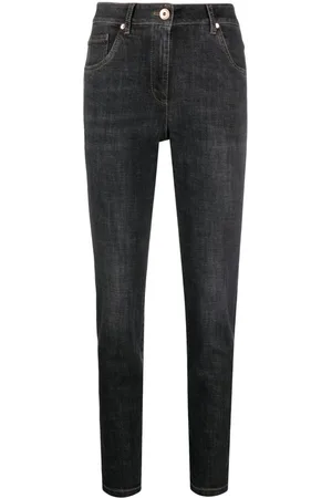 Brunello Cucinelli High-waisted skinny jeans