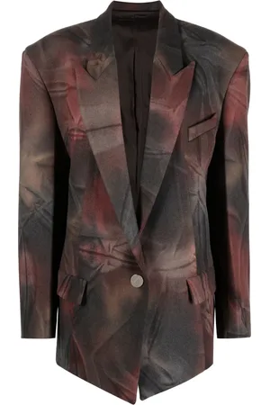 The Attico Glen tie-dye oversized blazer