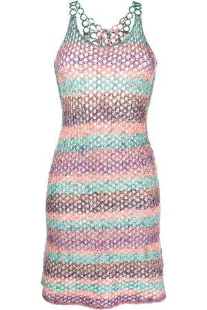 Chloé Crochet-knit wool minidress