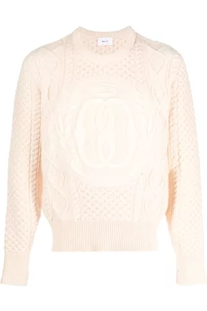 Bally Men Jumpers - Logo-intarsia chunky cable-knit