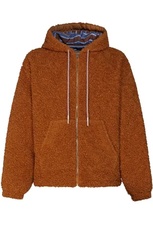 Marni Logo-drawstring teddy jacket