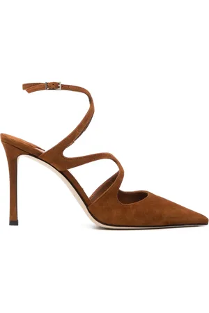 Jimmy Choo Azia 105mm pointed suede pumps