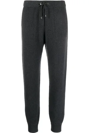 Brunello Cucinelli Ribbed-knit cashmere track pants