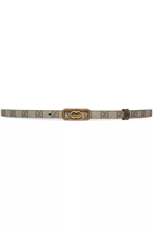 Gucci Women Belts - Interlocking G-buckle thin belt