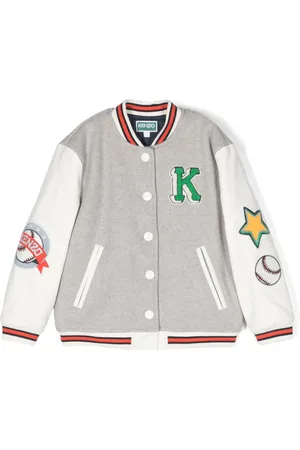 Kenzo Logo-embroidery varsity bomber jacket