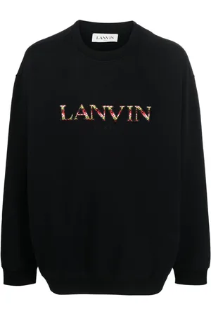 Lanvin Embroidered logo crew neck sweatshirt