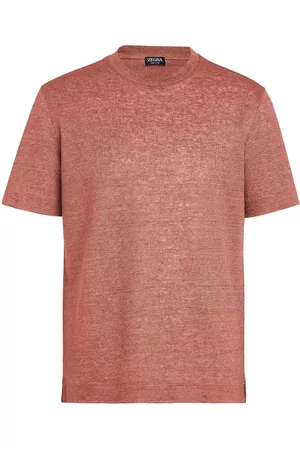Z Zegna Men Short Sleeve - Short-sleeve linen T-shirt