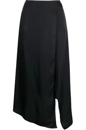 Stella McCartney Asymmetric high-waisted midi skirt