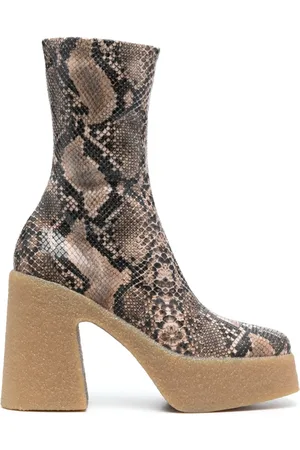 Stella McCartney 105mm snakeskin-effect ankle boots
