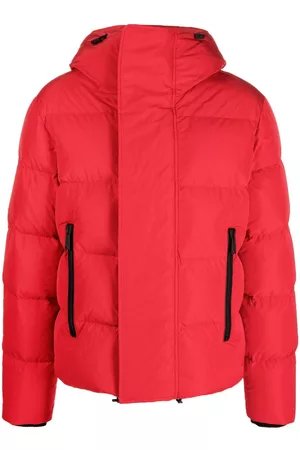 Dsquared2 Funnel-neck hooded puffer jacket