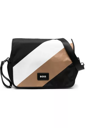 HUGO BOSS Bags - Logo-patch stripe-print changing bag