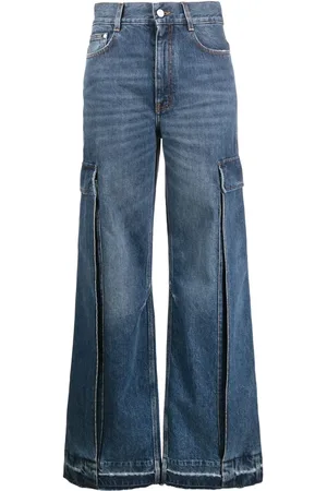 Stella McCartney Wide-leg cargo jeans