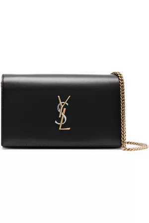 Saint Laurent Women 17 Inch Laptop Bags - Logo-plaque crossbody bag