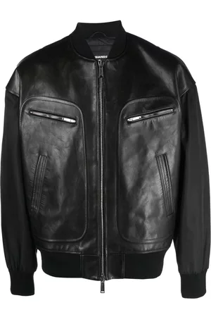 Dsquared2 Logo-patch panelled bomber jacket