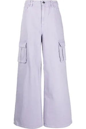 Self-Portrait Wide-leg cargo jeans