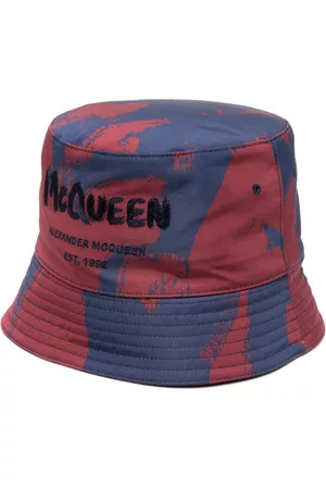 Alexander McQueen Men Hats - McQueen Graffiti printed bucket hat