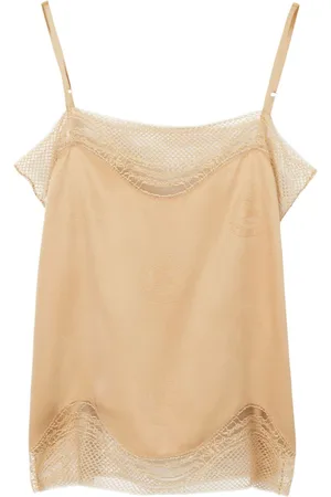 Burberry Equestian Knight-print jacquard silk top