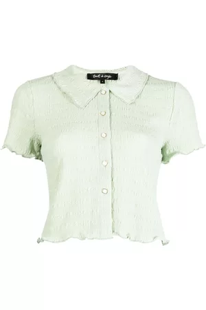 tout a coup Textured-effect buttoned polo