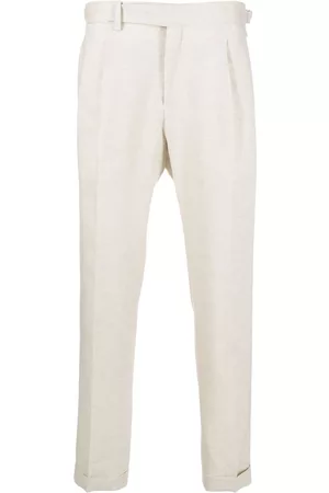 D4.0 Men Chinos - Off-centre fastening chino trousers