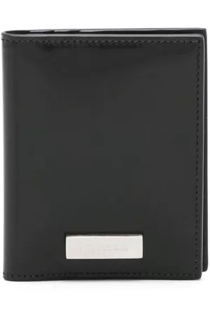 Salvatore Ferragamo Men Wallets - Logo-plaque leather wallet